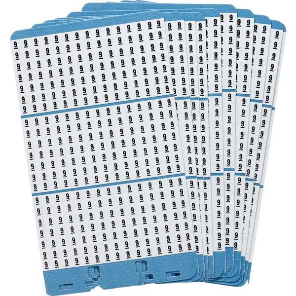 Porta-Pack Wire Marker Book Refill Repositionable Vinyl Cloth 9, 450 Total, 10PK